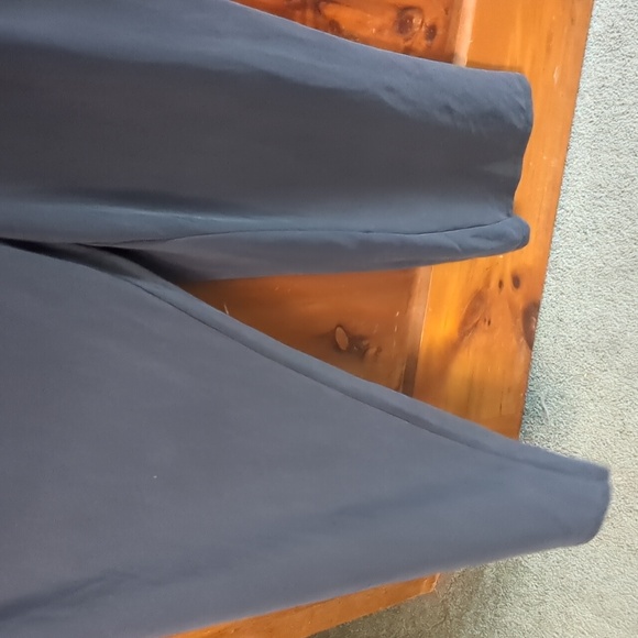 JOE FRESH* Size S elastic waist cap sleeve loop/button close 2pkt jumpsuit slate - Picture 3 of 8